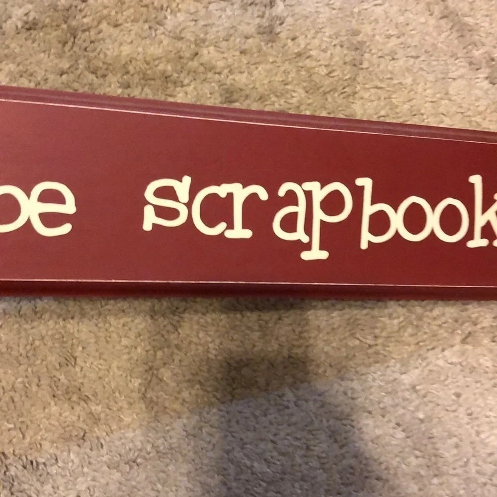 I’d Rather be Scrapbooking Sign Office Wood